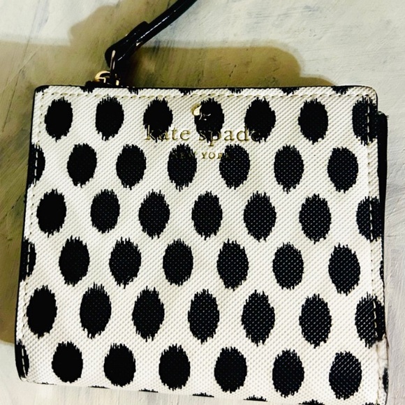 kate spade Handbags - Kate Spade Black Spot Patterned Women's Wallet